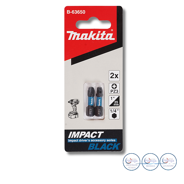BIT DE IMPACTO MAKITA PZ3-25MM  2PCS B-63650