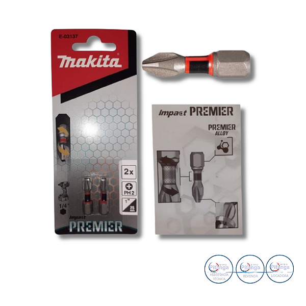 BIT DE TORCAO IMPACTO MAKITA PH2-25MM  2PCS E-03137