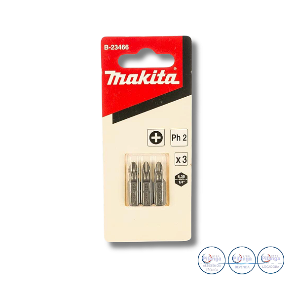 PONTA BITS PH 2-25MM  3 PCS B-23466