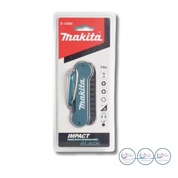 CONJUNTO BITS DE 25MM IMPACT BLACK MAKITA 10PCS  E-12005