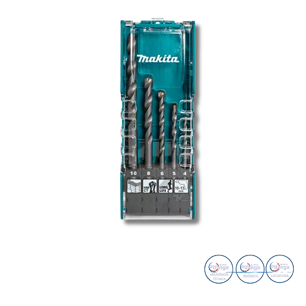 KIT DE BROCAS PARA CONCRETO MAKITA 5PC  E-11536