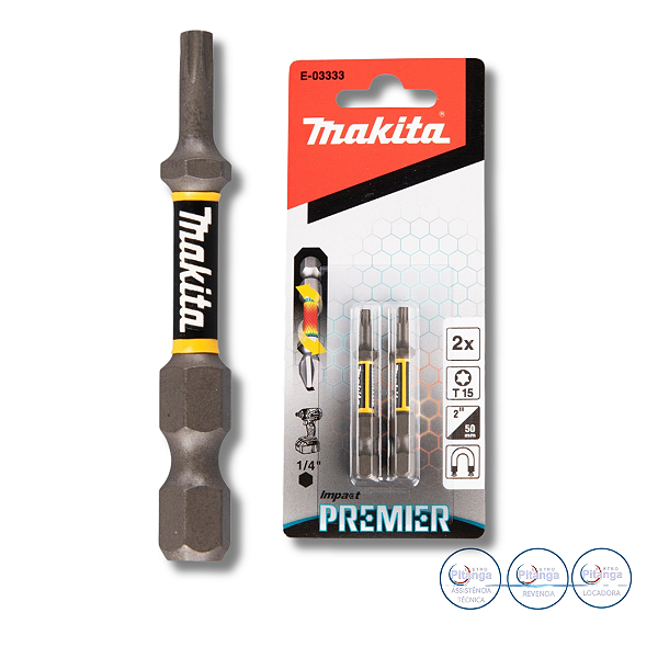BIT DE IMPACTO PONTA TORK MAKITA  T15   2PCS E-03333