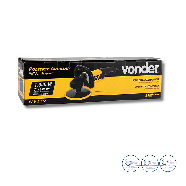 POLITRIZ ANGULAR VONDER 7" 1300W 127V