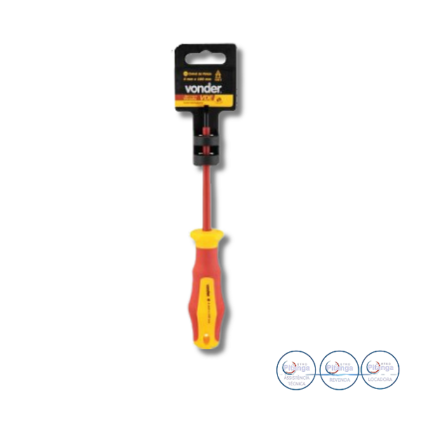 CHAVE DE FENDA ISOLADA VONDER 4,0X100MM 1000V - 35.54.004.100