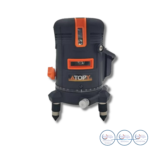 NIVEL LASER ROTATIVO PROFISSIONAL 5 LINHAS VERDE - ATOPY - ATP- 22901