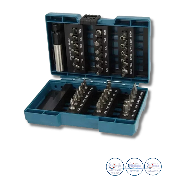 JOGO PONTA BITS MAKITA 37 PECAS - B-28606