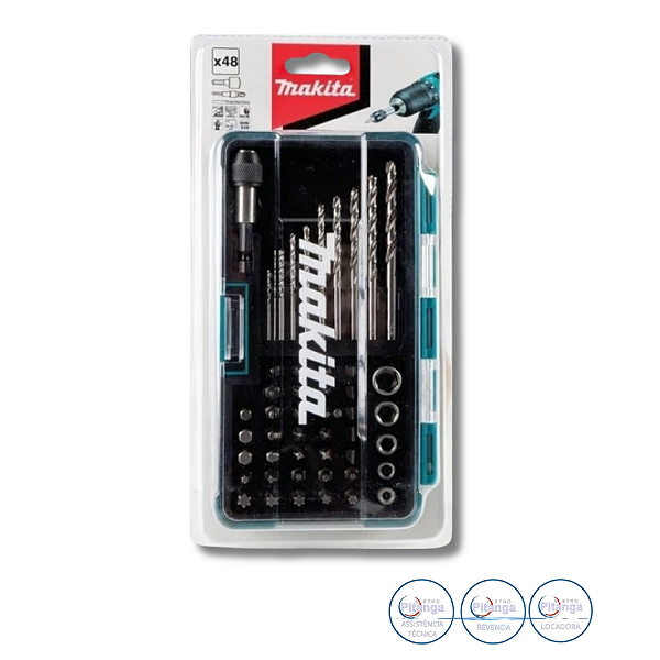 JOGO BROCA E BITS MAKITA 48 PEÇAS - B-36192