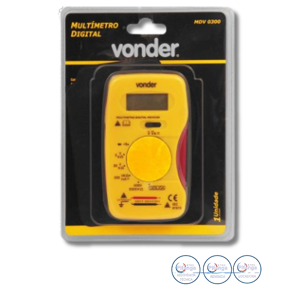 MULTIMETRO DIGITAL VONDER MDV 0300 - 38.70.300.000