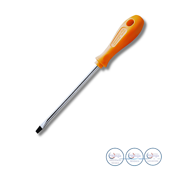 CHAVE FENDA PONTA CHATA ¼” X 6” TRAMONTINA PRO - 44130/032