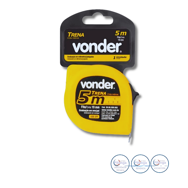 TRENA VONDER CINTA METALICA 5M X 19,0MM 38.68.500.005