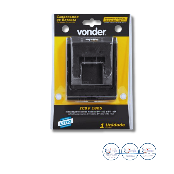 CARREGADOR VONDER 18V ICBV1805 - 60.04.180.500