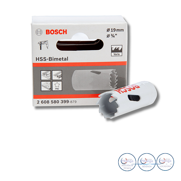 SERRA COPO HSS-BIMETALICA 19MM BOSCH - 2 608 580 399