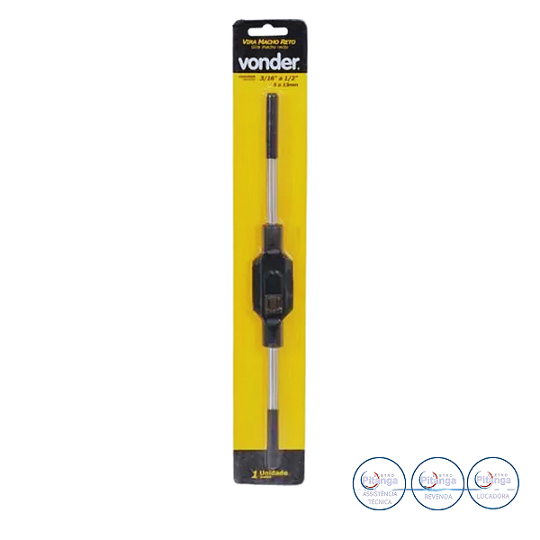VIRA MACHO RETO DE 1/8" A 1/4" ALAVANCA VONDER - 36.68.181.400