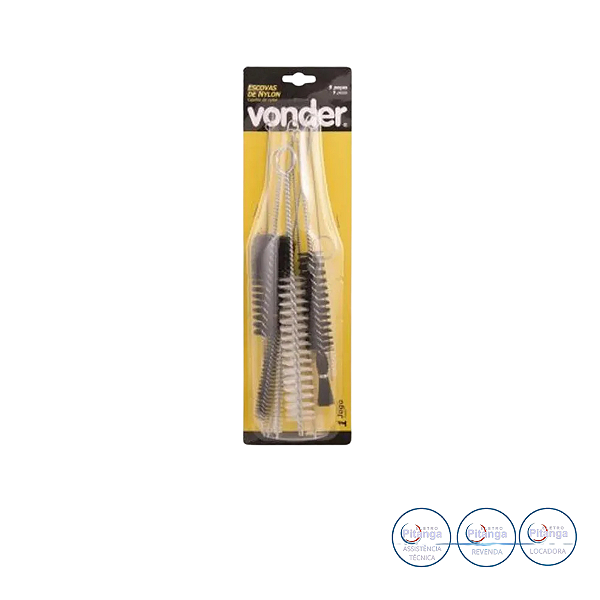 JOGO ESCOVA TUBULAR NYLON VONDER 9PC - 63.25.009.000