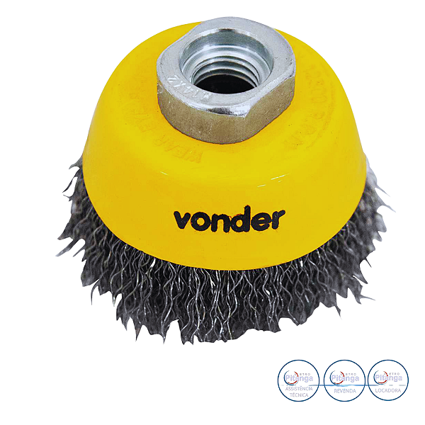 ESCOVA COPO COM ROSCA 2-1/2" ONDULADA VONDER - 63.25.212.140