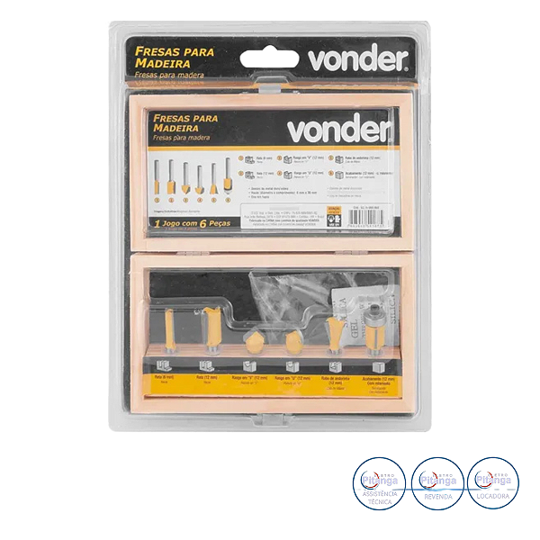 JOGO DE FRESA VONDER Com 6PC - 53.14.060.060