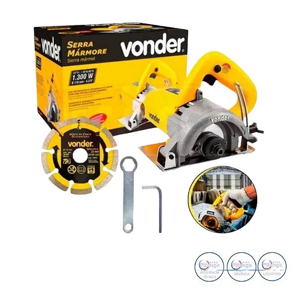 SERRA MARMORE VONDER SMV1300 COM DISCO 127V - 60.01.130.001