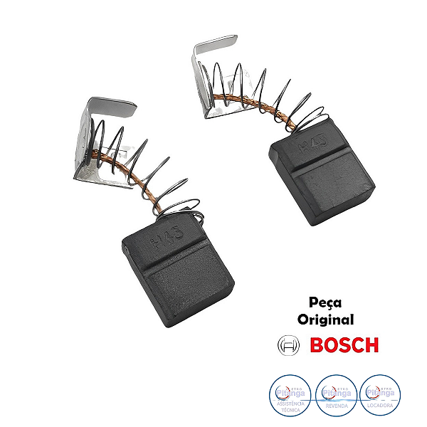 JOGO DE ESCOVA CARVÃO BOSCH 127V/220V PARA SERRA MARMORE MODELO GDC – 1 604 321 16Y