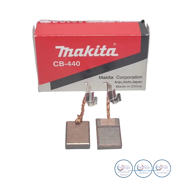 JOGO DE ESCOVA CARVÃO MAKITA PARA PARAFUSADEIRA MODELO DHP482 – 196487-3
