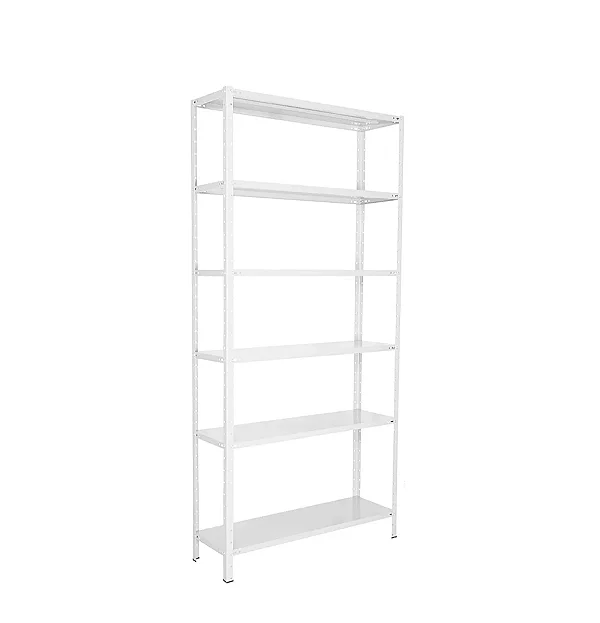 Estante de Aço Branca 30cm com 06 Prateleiras