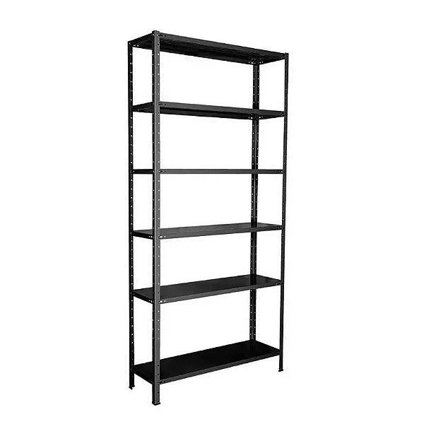 Estante de AçoPreta 30cm com 06 Prateleiras