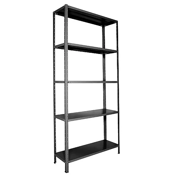 Estante de AçoPreta 40cm com 06 Prateleiras