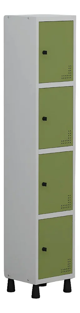 Roupeiro de aço 4 portas verde Light Guarda Volumes