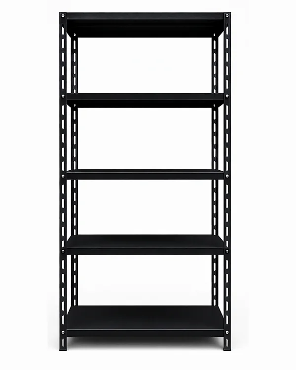 Estante De Aço 40x91x198 Com 5 Prateleiras 90kg Por Bandeja preta