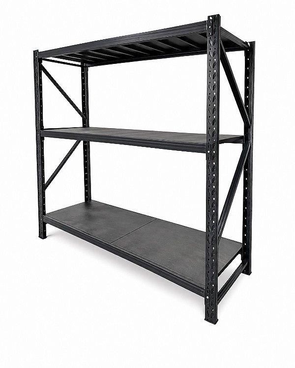 Mini Porta pallet slim 200x183x60 ate 200kg Por Nivel c/ Plano metalico