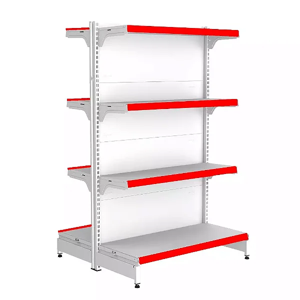 Gondola Centro 137 ALTURA FIT Inicial Branco 8 Bandeja