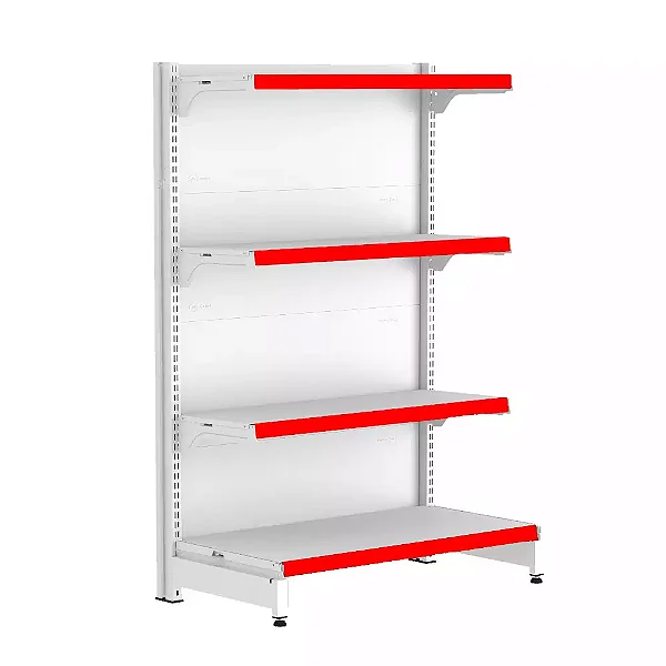 Gondola Ponta 137 FIT Branco 4 Bandeja