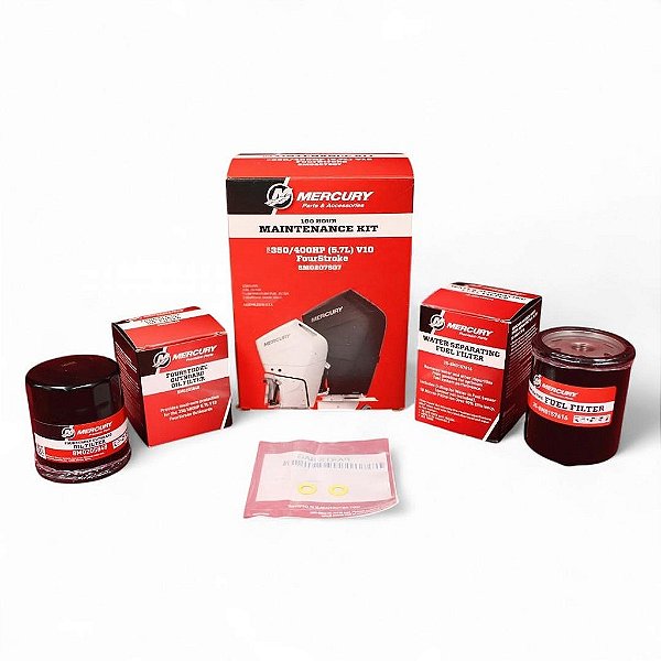 Mercury Kit Revisão 100 Horas Para Motor Popa Náutico