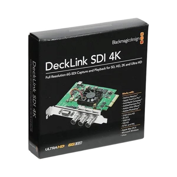 Placa Captura De Vídeo Blackmagic Decklink Sdi 4k