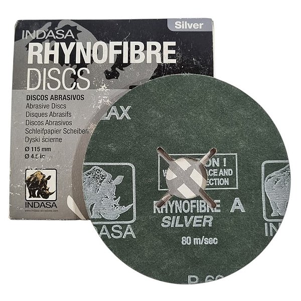 Disco Lixa Indasa Rhynogrip 115mm - P60 - 25und