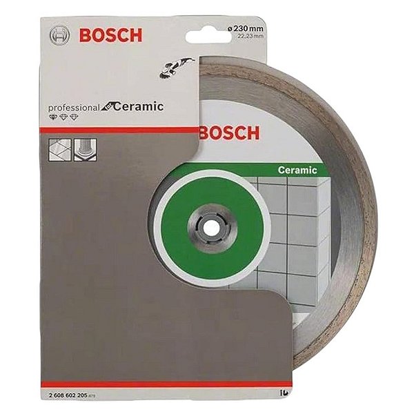 Disco Diamantado Liso Para Bosch Ceramica 230mm