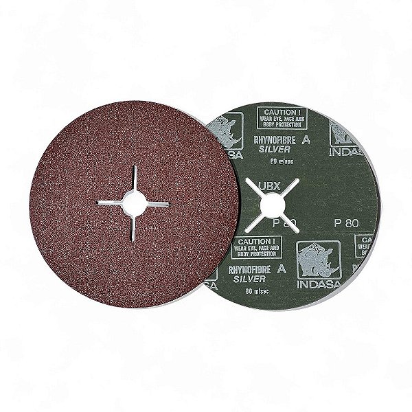 Disco de Lixa Rhynofibre Indasa - P80 180mm 25un