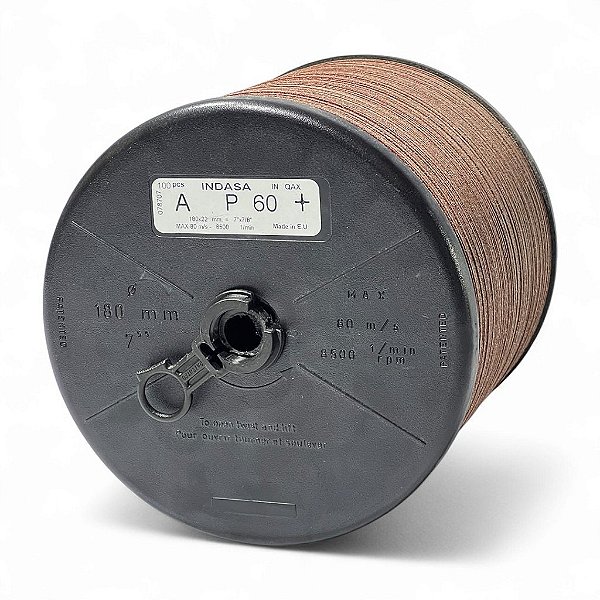 Disco Abrasivo Indasa - Rhynofibre Silver P60 100un