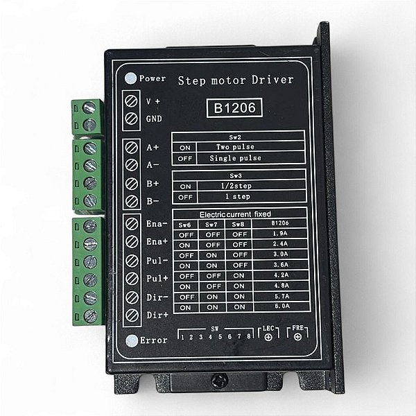Driver Motor Passo 2 Fases StepperOnline - B1206 6A 120V