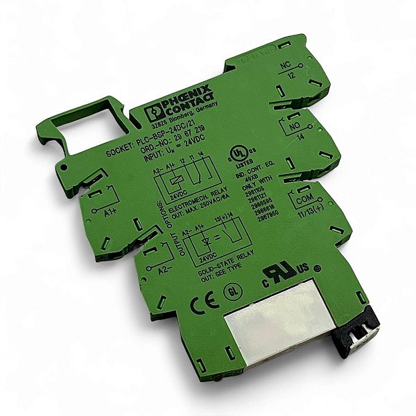 Base Relé Plc Bsp 24dc/21 Phoenix Contact 2967219 2961105