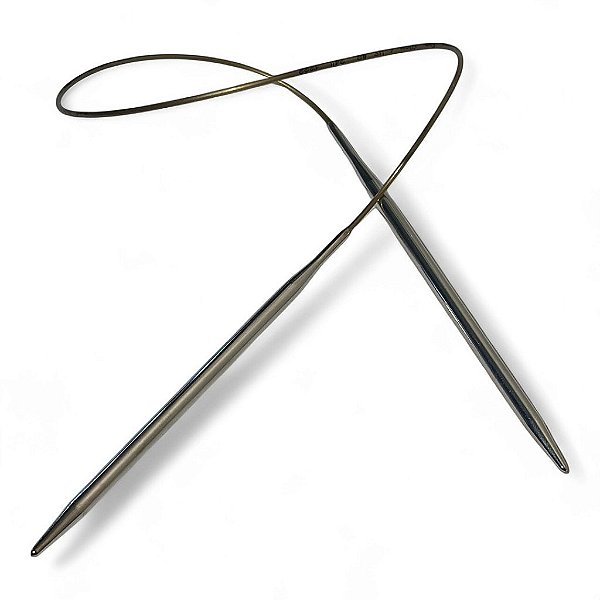 Agulha Circular Tricô Alumínio Addi 5.0mm 60cm 105-7