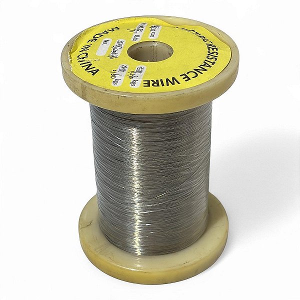 Fio Niquel Cromo 0.02mm para Resistência - Cr20Ni80 200g