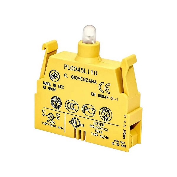 Lâmpada Led 100vac Giovenzana Pl0045l110 Branco