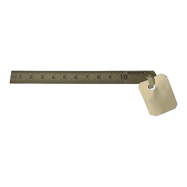 Régua Aço Inox Format - 10cm Graduação Milimetrada