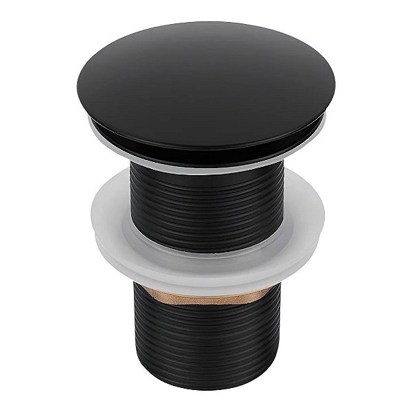 Válvula Click 1 1/4 Aço Inoxidável 304 Preto Fosco Premium