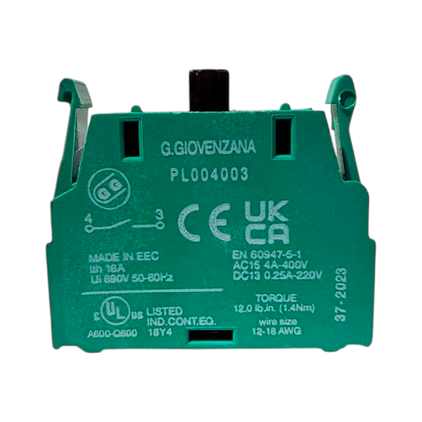 Bloco Contato Auxiliar NA Giovenzana S-PL004003