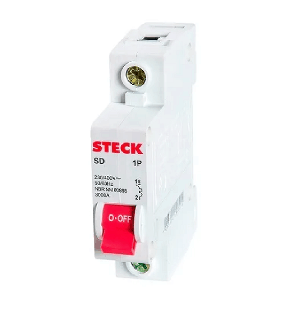 DISJUNTOR MONOPOLAR STECK SD-61.C.32 32A 3KA