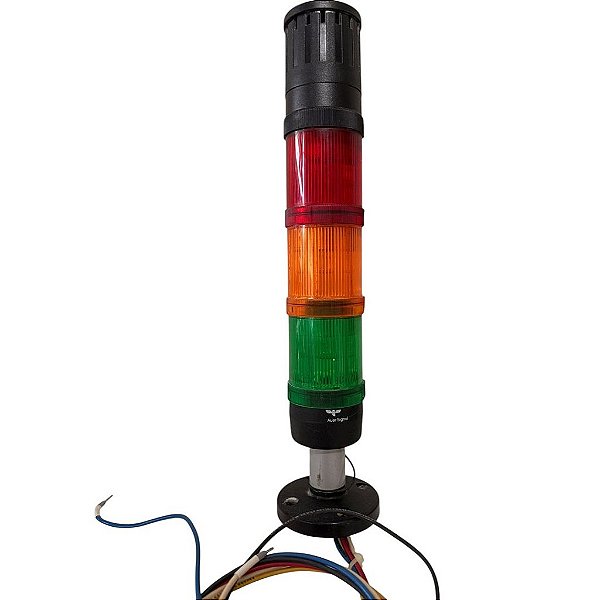 Torre de sinalização AUER Signal série CT5,com 3 luzes e 24V