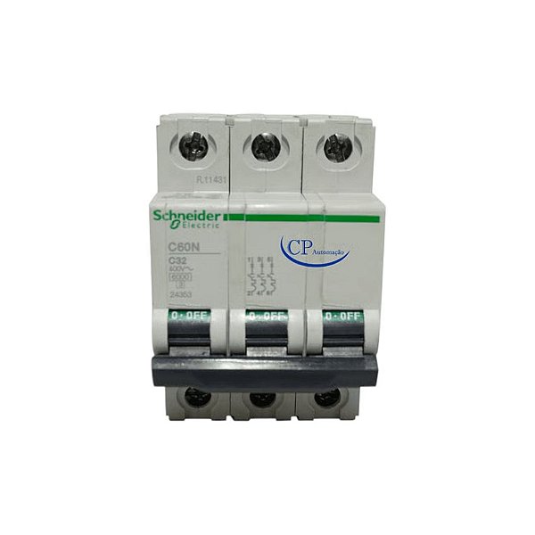 DISJUNTOR TRIPOLAR SCHNEIDERC 60N C32A 400V