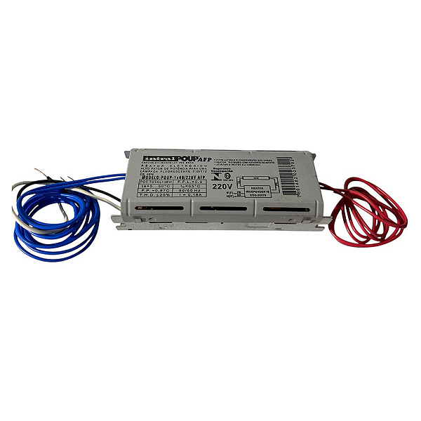 Reator para Lâmpada Fluorescente POUP-01X40/220V AFP 38W