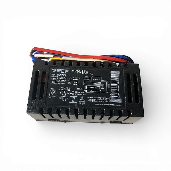 KIT 3 Reator Eletrônico Ecp Nano 2x20/18w 127v/220v 127-220v
